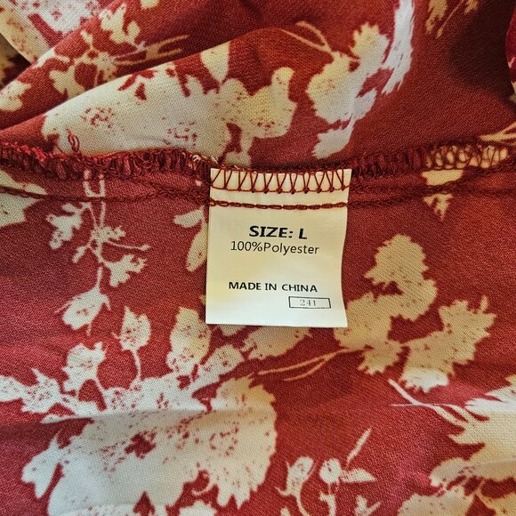 Red Floral Dress - Picture 5 of 5